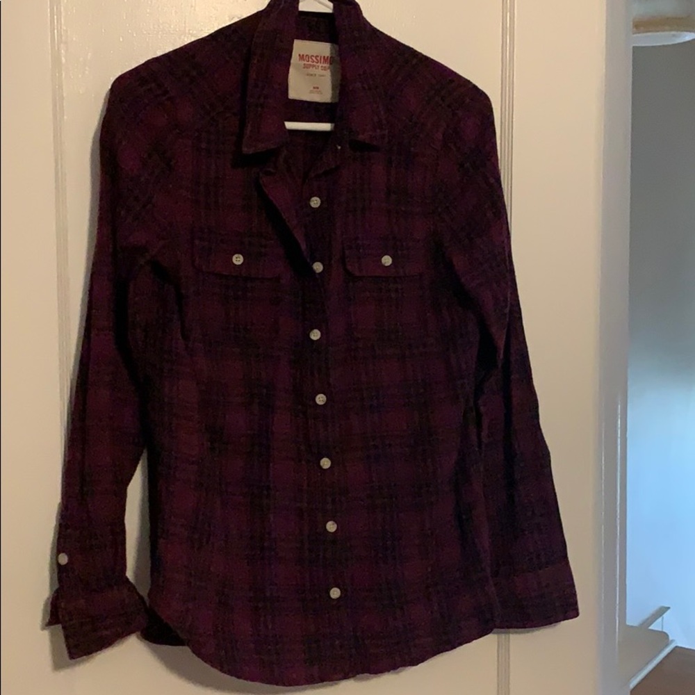 Purple button down